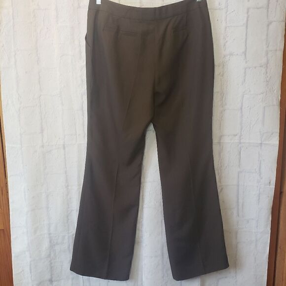 ANNE KLEIN 100% SILK Career Wide Leg Trousers - Picture 7 of 7
